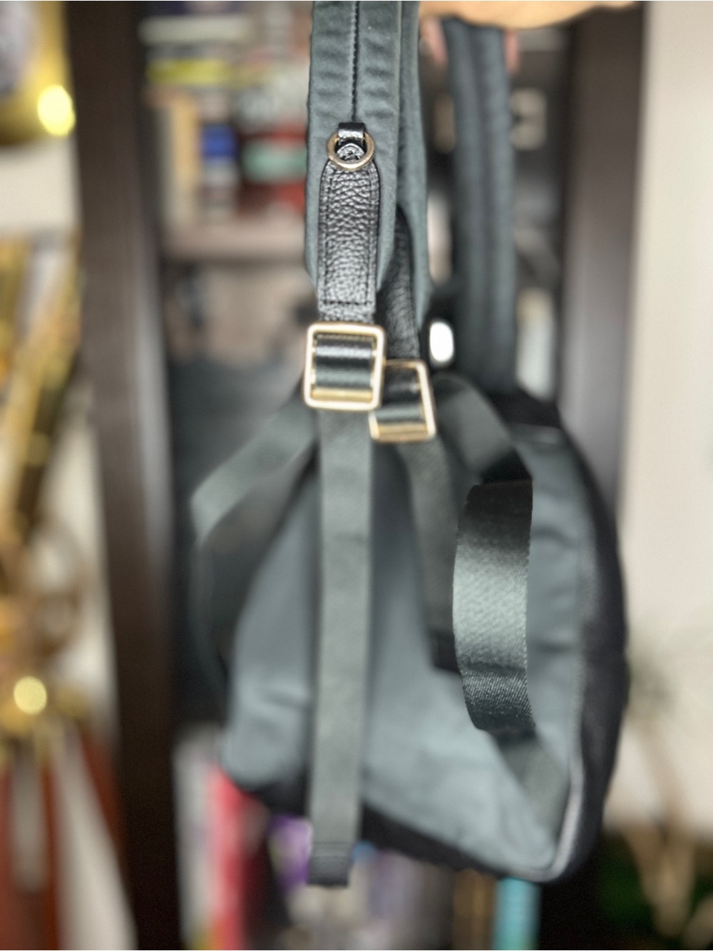 Coach Black Leather Mini Backpack with Gold Hardware - Picture 7 of 14